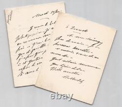 Princess Mathilde Bonaparte: 2 signed autograph letters, photograph
