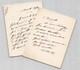 Princess Mathilde Bonaparte: 2 Signed Autograph Letters, Photograph
