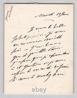 Princess Mathilde Bonaparte: 2 signed autograph letters, photograph
