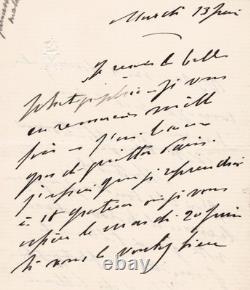 Princess Mathilde Bonaparte: 2 signed autograph letters, photograph