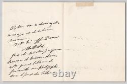 Princess Mathilde Bonaparte: 2 signed autograph letters, photograph