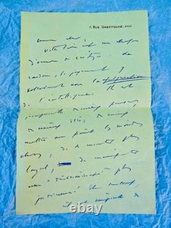 Proust Reynaldo Hahn Signed autograph letter