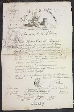 Public Salvation Committee Document / Letter Signed By Sieyès, Cambacérès- 1795
