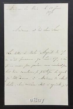 Queen Of The Netherlands Autograph Letter Signed To The Empress Eugenie In 1870 -als-