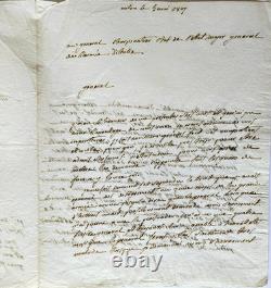 RAMEL (Jean Pierre) signed autograph letter, Milan 1807 to General Charpentier