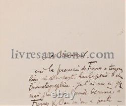 ROBIDA. Signed autograph letter. 1895