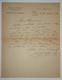 Roche Jean-baptiste Signed Autograph Letter, Higher School Of Aeronautics, 1912