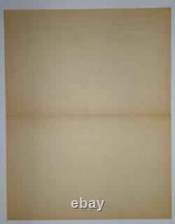 ROCHE Jean-Baptiste SIGNED AUTOGRAPH LETTER, HIGHER SCHOOL OF AERONAUTICS, 1912