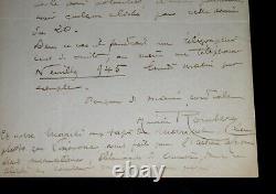 ROMBERG Maurice AUTOGRAPH SIGNED LETTER, NEUILLY SUR SEINE, 1921