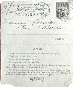 ROSA BONHEUR CAIN, Auguste, Georges, Henri. 3 signed letters, 1873–96