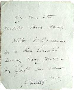 ROSA BONHEUR CAIN, Auguste, Georges, Henri. 3 signed letters, 1873–96