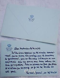 Rainier of Monaco handwritten autographed signed letter
