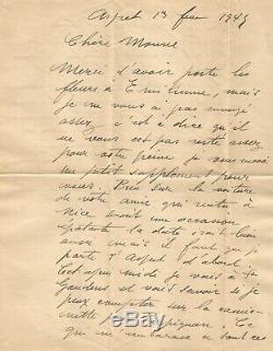 Raoul Dufy Autograph Letter Signed Two Handwritten Pages In 1945