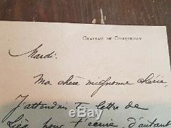 Rare Autograph Letter Signed Aristide Bunting