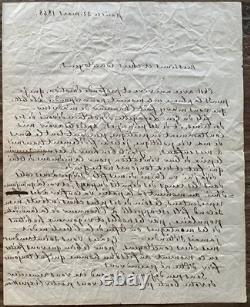 Rare Autographed Letter Signed by GEORGE WASHINGTON OF LA FAYETTE 1848 America