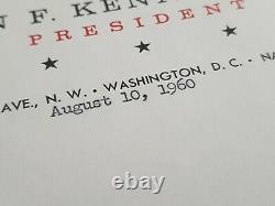 Rare John F Kennedy For President Signed Jfk Autograph Autopen Senate Letter USA
