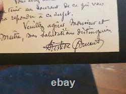 Rare Letter Sending Autograph Sign By Aristide Bruant May 1, 1919 Montmartre
