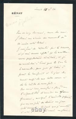 Raymond POINCARÉ Meuse Goncourt signed autograph letter postal miracles