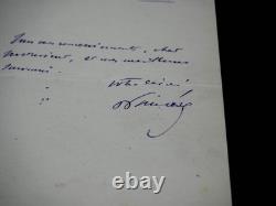 Raymond POINCARE signed autograph letter
