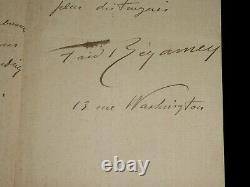 Regamey Félix Autographic Letter Signed, Exposure Of Miniaturistes