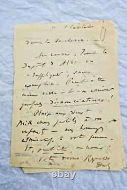Renaldo HAHN (PROUST) handwritten and signed letter WAR