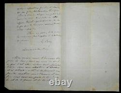 Renan Ernest Letter Autography Signed To François-marie Luzel, Paris