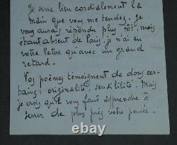 René Arcos Autographed Letter Signed to Pierre Lhoste Poems 3 pages 1934