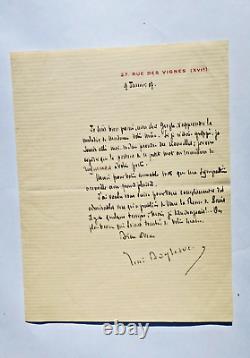 René Boylesve: 3 Beautiful Signed Autograph Letters