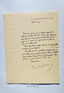 René Boylesve 3 beautiful signed autograph letters