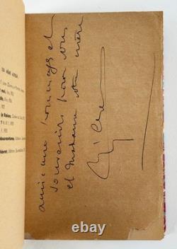 René CREVEL / 2 signed letters + First Edition + a long handwritten dedication