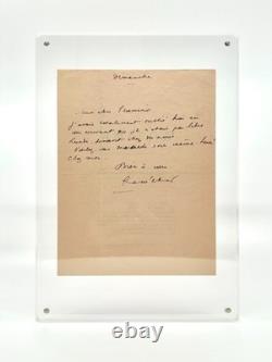 René Char autograph letter signed on the famous Surrealist prospectus of Artine