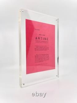 René Char autograph letter signed on the famous Surrealist prospectus of Artine