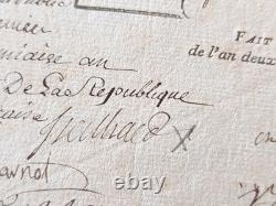 Revolution: The Letter Signed by Carnot, Merlin de Douai, and Cochon-Treilhard