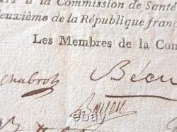 Revolution: The Letter Signed by Carnot, Merlin de Douai, and Cochon-Treilhard