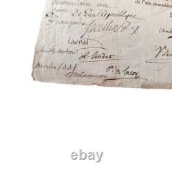 Revolution: The Letter Signed by Carnot, Merlin de Douai, and Cochon-Treilhard