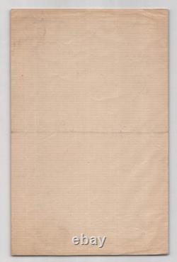 Ricardo de Madrazo Signed autograph letter My biography 1880