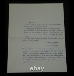 Robert Amadou, Signed Autograph Letter and Typed Letter on Emission