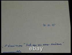 Robert Amadou, Signed Autograph Letter and Typed Letter on Emission