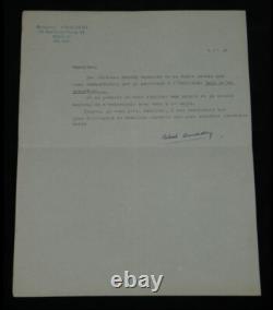 Robert Amadou, Signed Autograph Letter and Typed Letter on Emission
