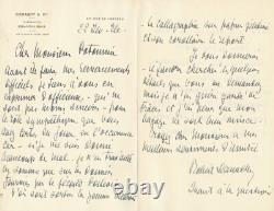 Robert DEMACHY the Poitevin process to Georges Potonniée signed autograph letter