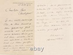 Robert Kothe Composer Violinist Autographed Signed Letter 1928