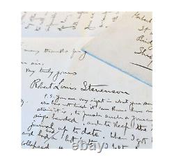 Robert Louis STEVENSON / Signed Autograph Letter / California / Cévennes