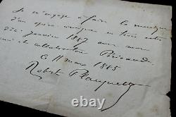 Robert Planquette, Signed Autograph Letter, Commitment for the Music of Surcouf, 1887