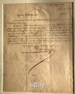 Robert Surcouf / Letter Signed / Saint-malo (1826) / Command Ship To Her