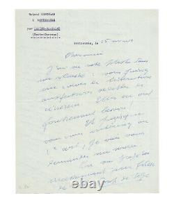 Roland Dorgeles / Signed Autograph Letter / Sacha Guitry / Coup De Tête / Film
