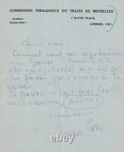 Romain Gary autograph letter signed Gallimard Juilliard Roots of the Sky