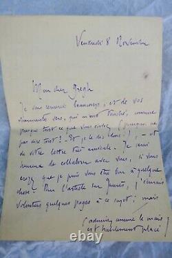 Romain Rolland beautiful autographed letter signed