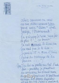 Romy Schneider Autograph Letter Signed After The 1976 Césars Ceremony