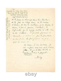 SATIE Max JACOB / Autographed Letter Signed / Death of Érik Satie / 1925 / Italy