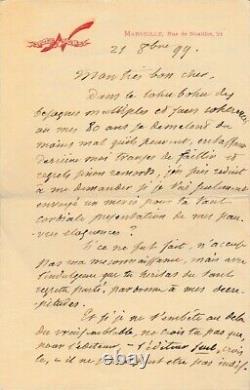 SWIM Autographed letter signed to Léon DAUDET